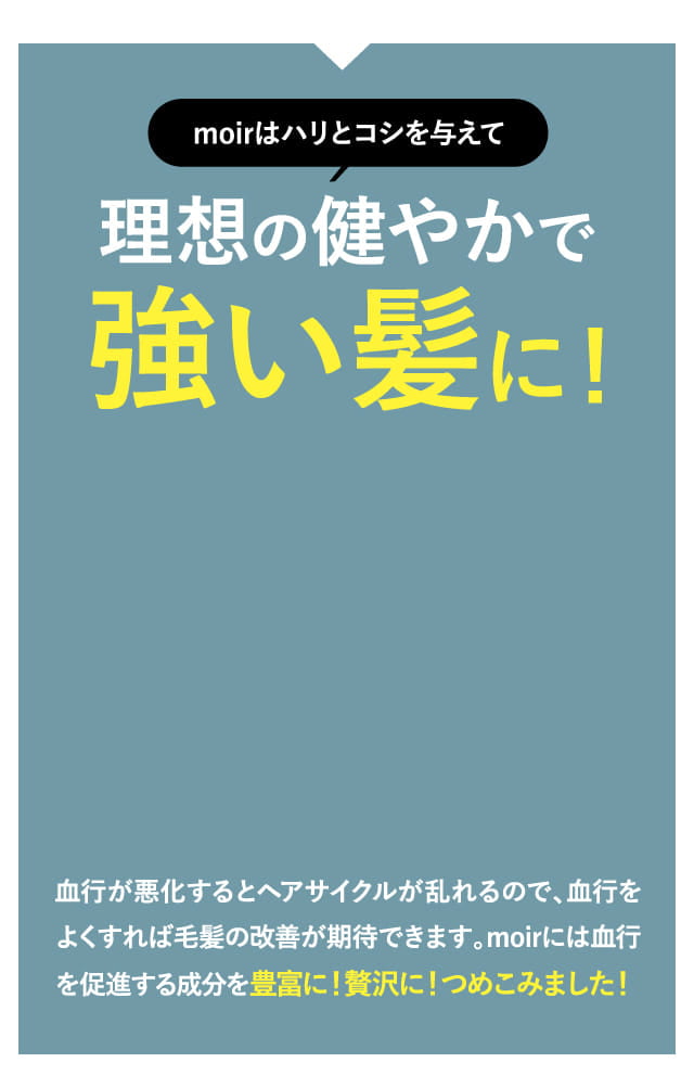 理想の健やかで強い髪に！